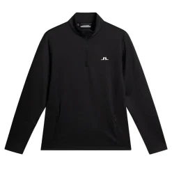 Aerial Quarter Zip Mid Layer Svart-J.Lindeberg Hot