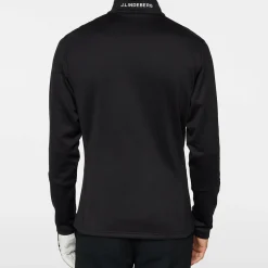 Aerial Quarter Zip Mid Layer Svart-J.Lindeberg Hot