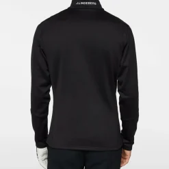 Aerial Quarter Zip Mid Layer Svart-J.Lindeberg Hot