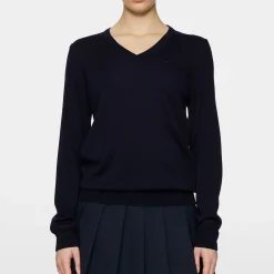Amaya Knitted Sweater Blå-J.Lindeberg Clearance