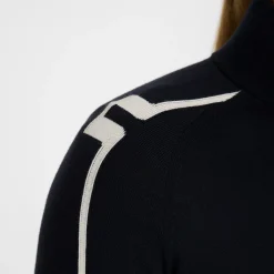 Aubree Knitted Zip Sweater Blå-J.Lindeberg Sale