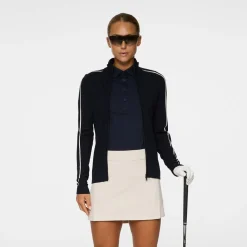 Aubree Knitted Zip Sweater Blå-J.Lindeberg Sale