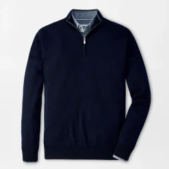 Autumn Crest Quarter-Zip Blå-Peter Millar Outlet