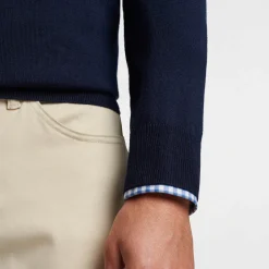 Autumn Crest Quarter-Zip Blå-Peter Millar Outlet