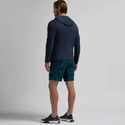 Brushed Back Tech Terry Hoodie: Blå-G/Fore Outlet