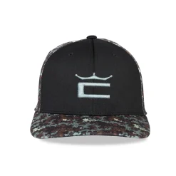 Camo Crown C Snapback Cap Svart-Cobra Discount