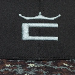 Camo Crown C Snapback Cap Svart-Cobra Discount