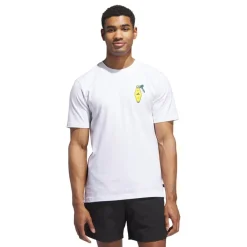 Chip In Nyc Graphic T-Shirt Vit-Adidas Outlet