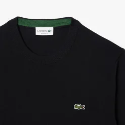 Classic Crew Neck Svart-Lacoste Sale