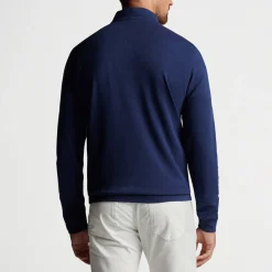 Crown Comfort Pullover Blå-Peter Millar Discount