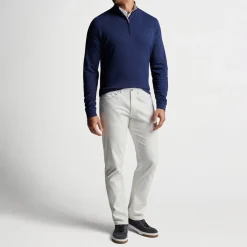 Crown Comfort Pullover Blå-Peter Millar Discount