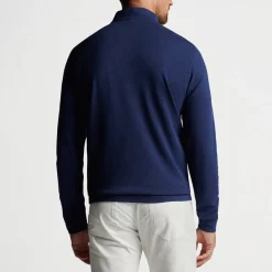 Crown Comfort Pullover Blå-Peter Millar Discount