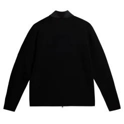Devin Hybrid Knit Zip Sweater Svart-J.Lindeberg Sale
