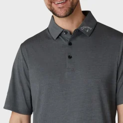 Emea Ss Ventilated Jacquard Polo Svart-Callaway New