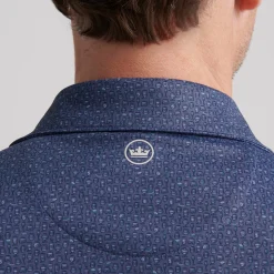 Empire Performance Jersey Polo Blå-Peter Millar Discount