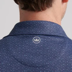 Empire Performance Jersey Polo Blå-Peter Millar Discount