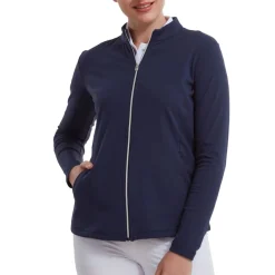 Full-Zip Midlayer Blå-FootJoy New