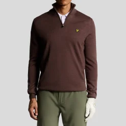 Golf Quarter Zip Merino Jumper Rosa-Lyle & Scott Hot