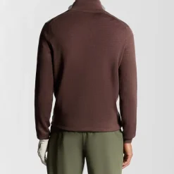 Golf Quarter Zip Merino Jumper Rosa-Lyle & Scott Hot