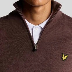 Golf Quarter Zip Merino Jumper Rosa-Lyle & Scott Hot
