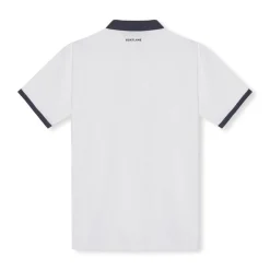 Golf Tech Polo Vit Blå-Goatlane Hot