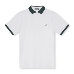 Golf Tech Polo Vit Grön-Goatlane Clearance