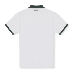 Golf Tech Polo Vit Grön-Goatlane Clearance