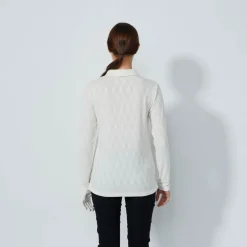 Graphic Jaquard Ls Poloshirt Vit-Daily Sports Best