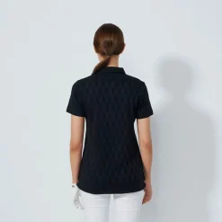 Graphic Jaquard Ss Poloshirt Svart-Daily Sports Online