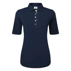 Half Sleeve Ruched Lisle Blå-FootJoy Outlet