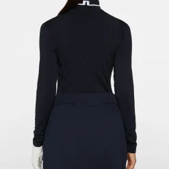 Hertta Long Sleeve Polo Blå-J.Lindeberg Discount