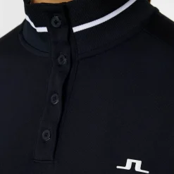 Hertta Long Sleeve Polo Blå-J.Lindeberg Discount