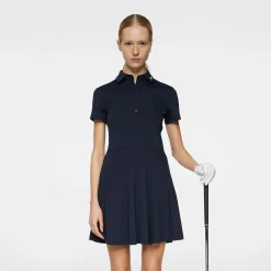 Janna Dress Blå-J.Lindeberg Discount