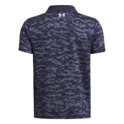 Jr Matchplay Printed Polo Blå-Under Armour Sale