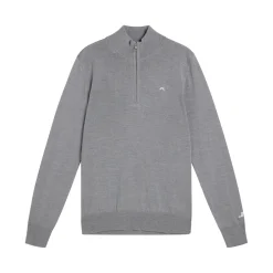 Kian Zipped Golf Sweater Grå-J.Lindeberg Discount