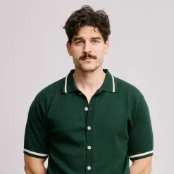 Knit Polo Grön-Local Rule