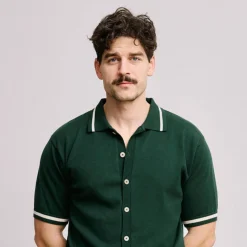 Knit Polo Grön-Local Rule