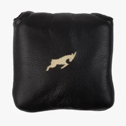 Leather Headcover Putter Mallet Svart-Goatlane