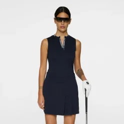 Leya Sleeveless Top Blå-J.Lindeberg Best