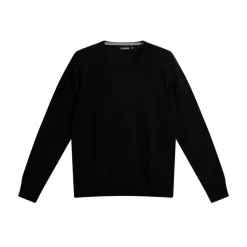 Lyle Merino Crew Neck Sweater Svart-J.Lindeberg Clearance