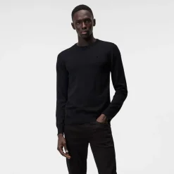 Lyle Merino Crew Neck Sweater Svart-J.Lindeberg Clearance