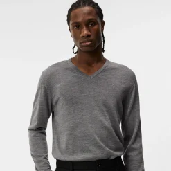 Lymann Merino V-Neck Sweater-J.Lindeberg