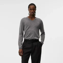 Lymann Merino V-Neck Sweater-J.Lindeberg