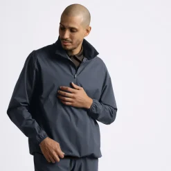 M Essex Windbreaker 1/4 Zip Blå-Cross Sportswear Best