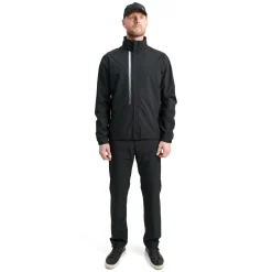 M Links Stretch Rainjacket Svart-Abacus New