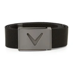 M V-Logo Web Belt Svart-Callaway Clearance