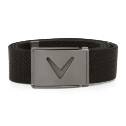 M V-Logo Web Belt Svart-Callaway Clearance