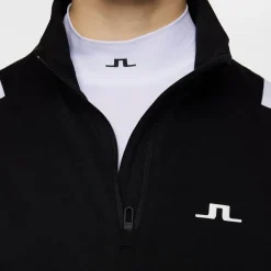 Mae Quarter Zip Mid Layer Svart-J.Lindeberg Best