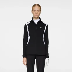 Mae Quarter Zip Mid Layer Svart-J.Lindeberg Best