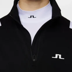 Mae Quarter Zip Mid Layer Svart-J.Lindeberg Best